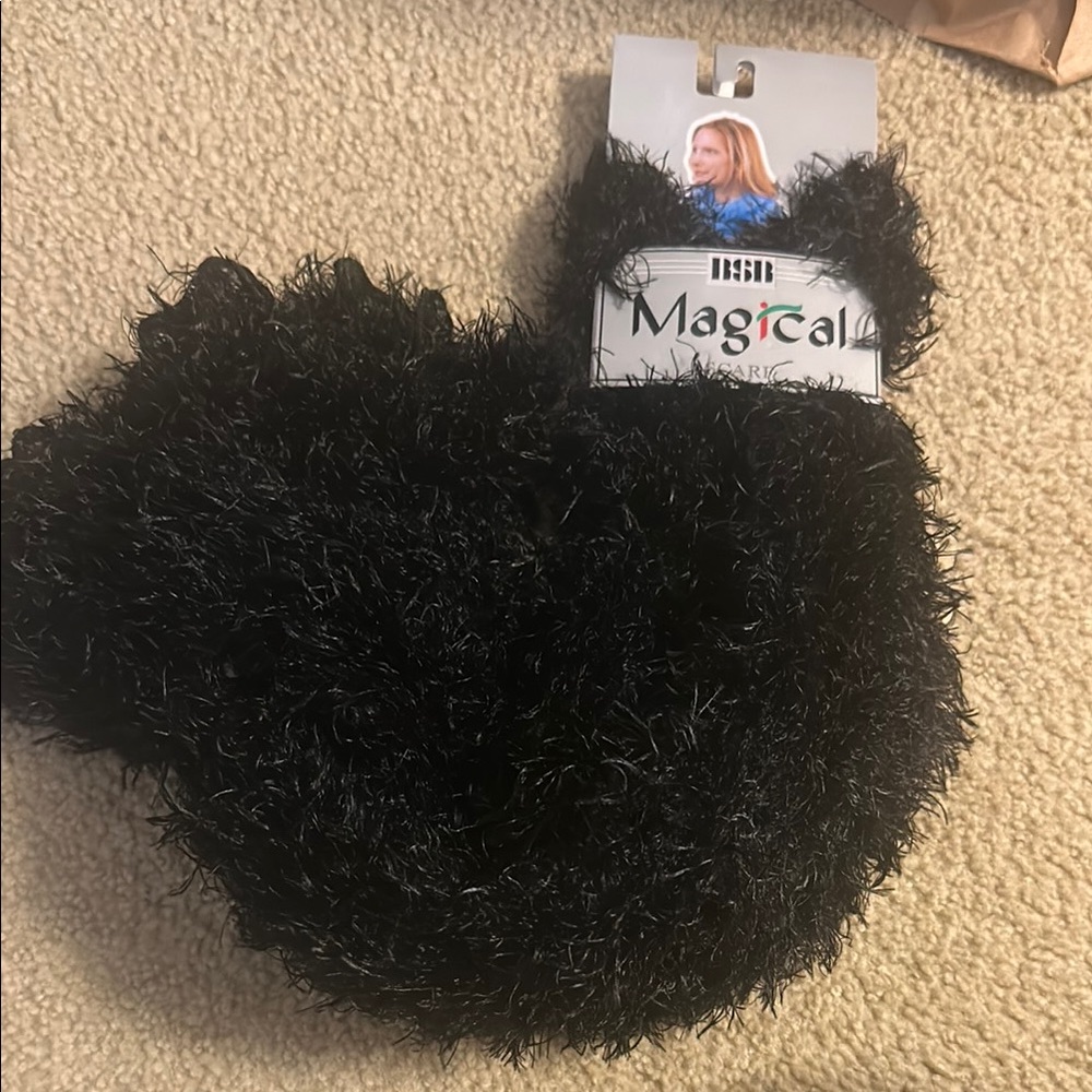 BSR Black Fuzzy Scarf